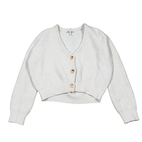 MAJE Ecru Millo Cropped Wool Blend Cardigan Women's Sz 1 - Picture 1 of 12